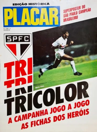 Revista Pôster Placar | São Paulo Futebol Clube | Campeão Brasileiro de 1991