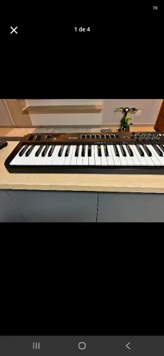 AMW P49 Teclado Controlador Midi USB 49 Teclas Knobs Botões