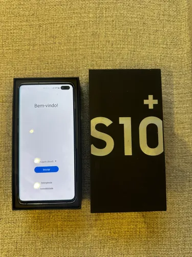 Samsung S10 Plus na Caixa (Excelente)