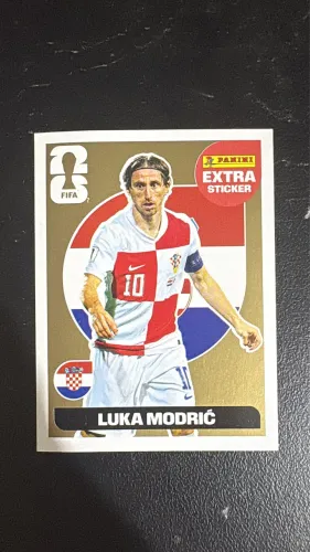 Figurinha modric dourada