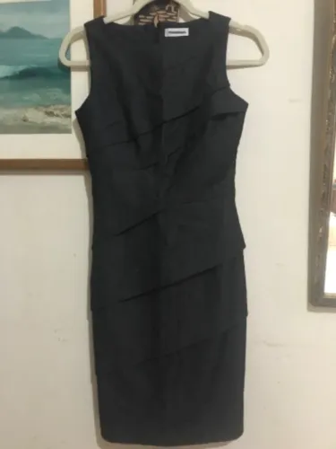 Vestido jeans com elastano calvin klein 