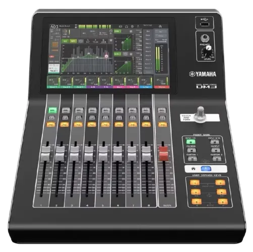 Mesa de som digital yamaha dm3 com Dante nova na caixa