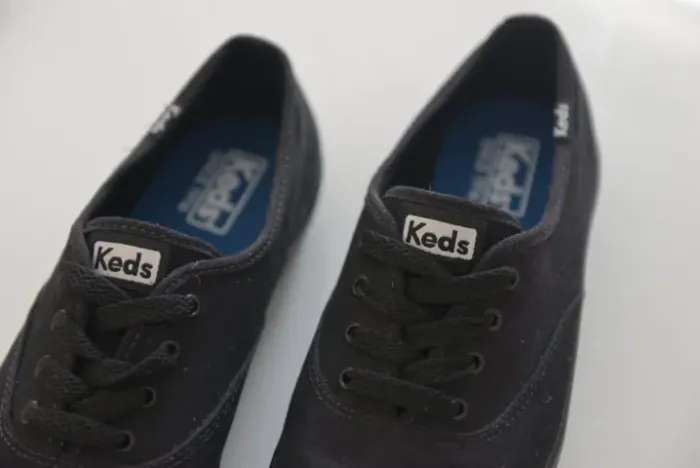 Promo Tênis Top da marca KEDS Triple Canvas Feminino Casual Preto / Novo N°38
