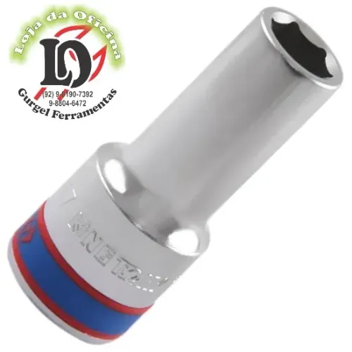 Soquete Sextavado Longo 17mm - 3/4 - King Tony-KT623517M
