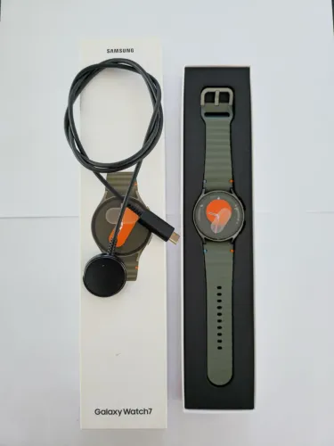 Samsung Galaxy Watch7 40mm Bluetooth Verde - Impecável, NF, Ainda na Garantia