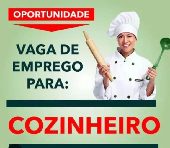 Vaga para cozinheiro 