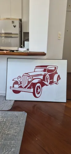 Quadro Calhambeque Vermelho - Kleber Ventura