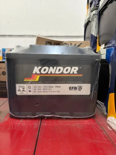 Bateria 60 amperes EFB START STOP kondor 2 anos de garantia