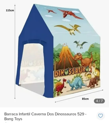 Barraca Infantil Caverna dos Dinossauros