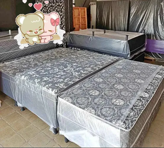 Cama box solteiro macia e confortável 