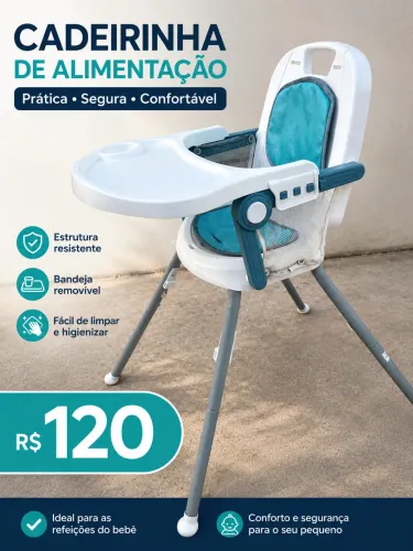 Cadeira de alimentação bebê