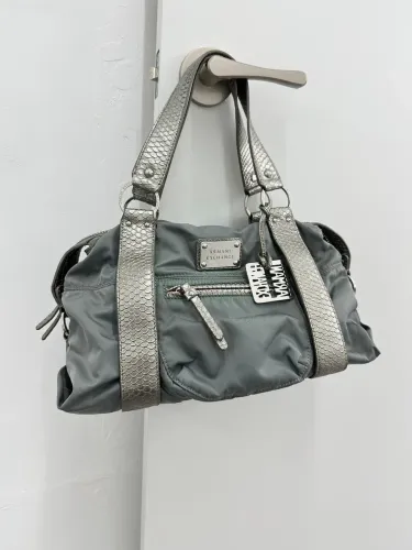 Bolsa Armani Exchange A/X Píton Prateada