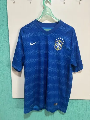 Camisa Seleção Brasileira 2014 Azul GG Excelente Estado