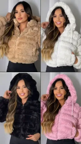 Jaqueta puffer feminina 