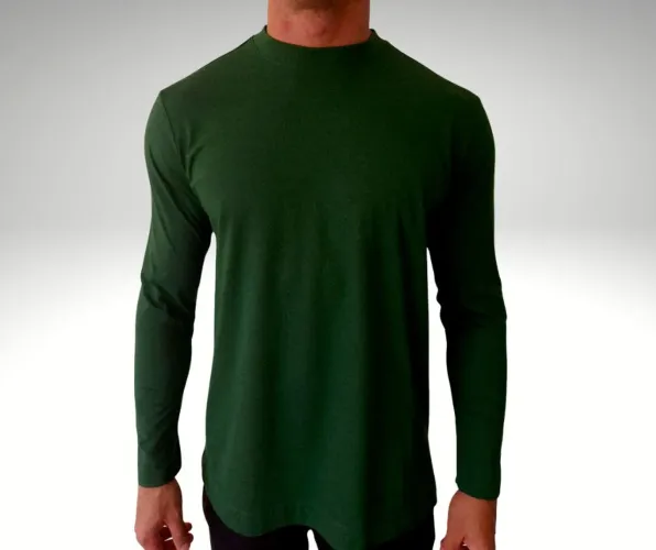 Camiseta manga longa meia estação