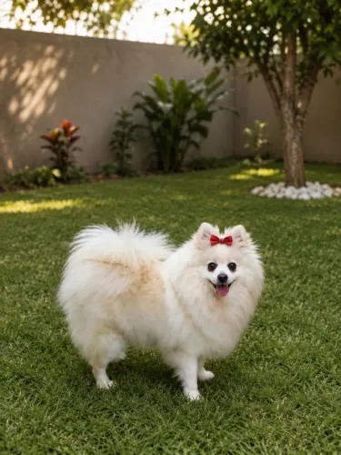 Lulu da pomerania fêmea adulta