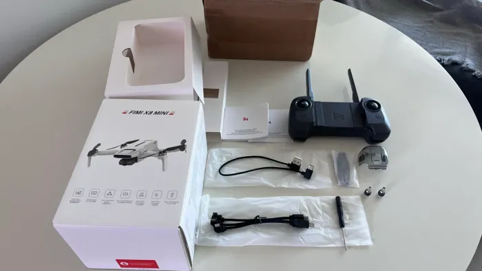 Rádio Controle RC Drone Fimi X8 Mini completo