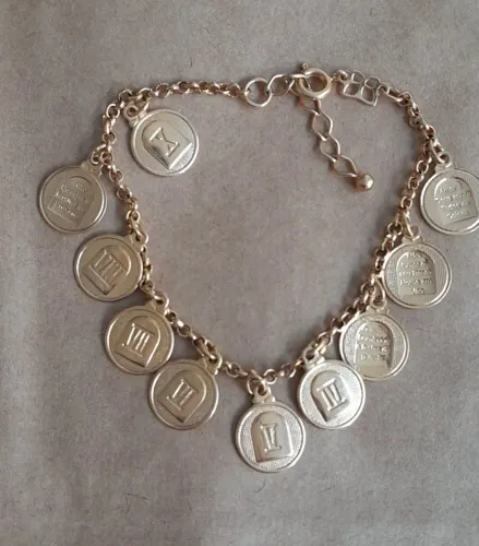 Pulseira Rommanel Dez mandamentos
