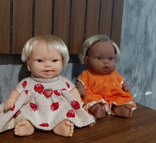 Bonecas Antigas Coleção Frutinhas Cotiplás - Morango E Laranja