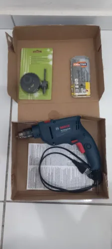 Furadeira Bosch de Impacto GSB 450 RE 220Volts 450W + Caixa C/ Ferramentas