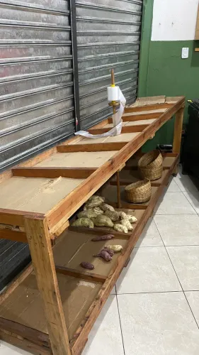 Bancada de frutas para comércio 