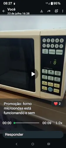 Microondas sem ferrugem