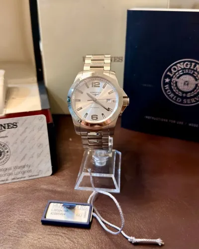 Longines conquest quartz novo na caixa