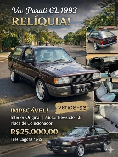 Volkswagen Parati GLI / GL 1.8 (álcool) 1994