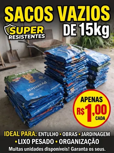 Saco plástico reforçado