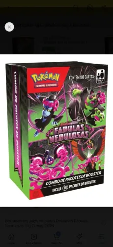 Booster box pokémon Fábulas Nebulosas lacrados