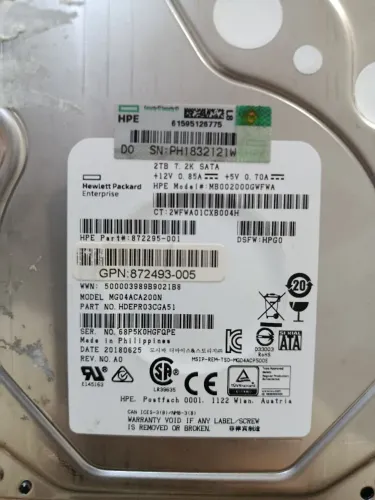 HD Hewlett Packard Enterprise 2tb