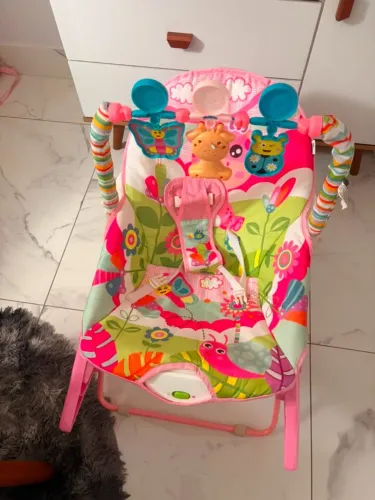 Cadeira de Descanso Vibratória e Musical Bebê Baby Zippy Toys Com Vibração Suave e Musicas