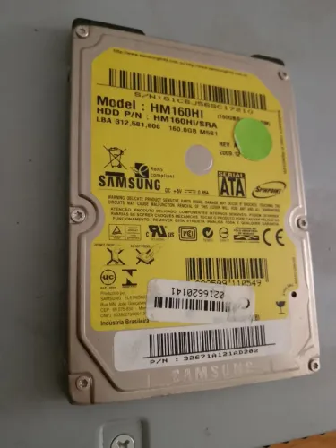 HDD Notebook Sata 2.5" 160GB Samsung