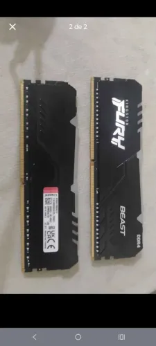 Memória 2x8 Kingston fury 3600Mhz