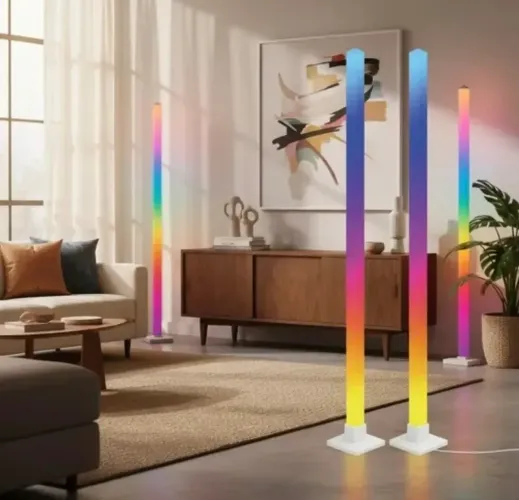 Luminária de pé RGB com controle LEY-2261<br>