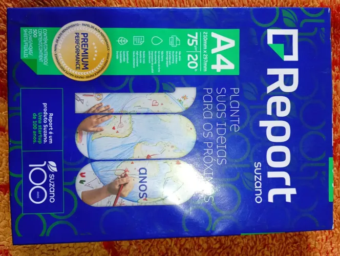 Papel Sulfite Report A4 75gr 500fls