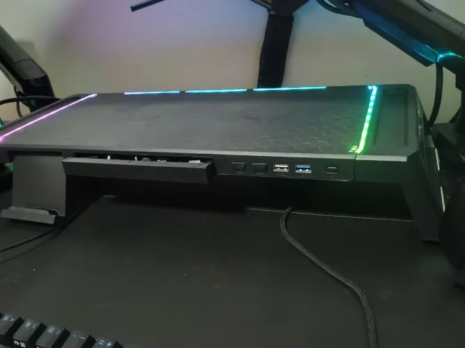 Base prateleira Gamer com ajuste de altura monitor Gamer 