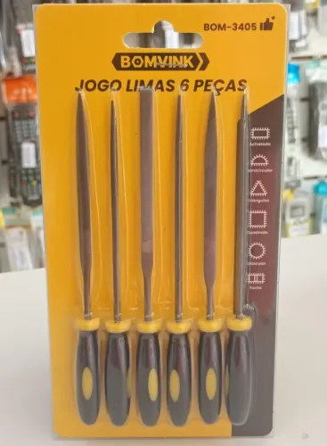 Jogo de Limas Agulha 6 Peças -  Novo - Loja Ditudo Tech & Veriedades