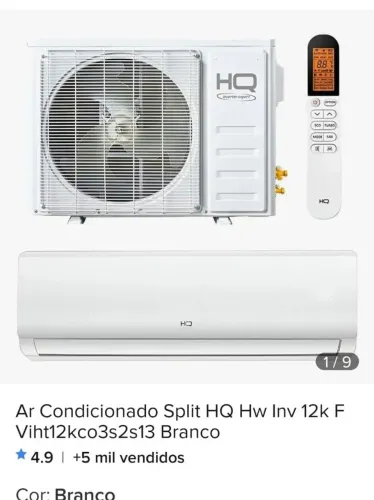 Ar-condicionado Splinter 12.000btus novo com nota fiscal, valor $1.500
