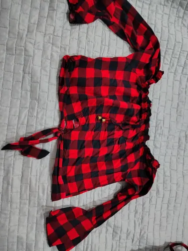 Camisa xadrez feminina veste m e g