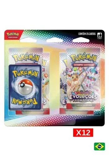 (PT-BR) Kit com 12 Blister Quádruplo - Escarlate e Violeta 8.5 - Evoluções Prismáticas