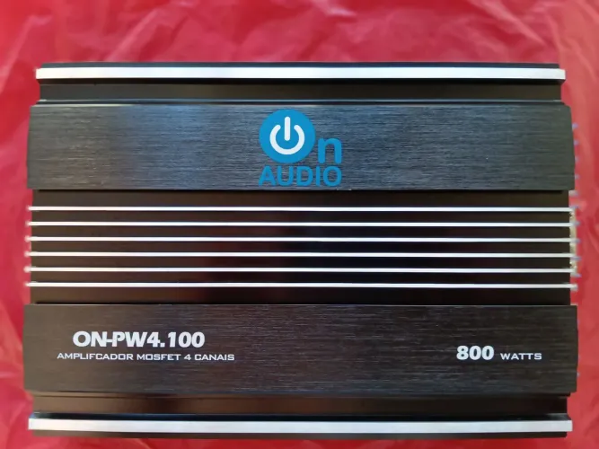 Amplificador Automotivo ON AUDIO ON-PW4.100 MOSFET 4 CANAIS - 800W