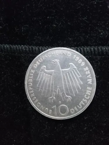 Moeda alema de 10 marks 1989, aniversário de Bonn
