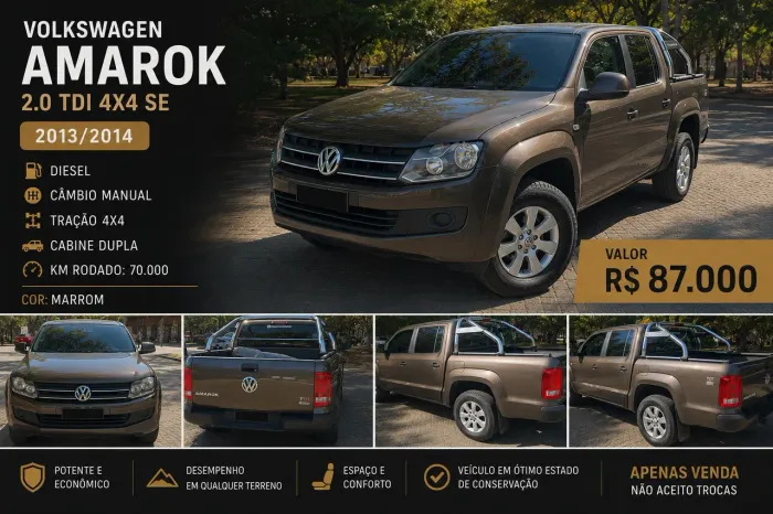 Volkswagen Amarok SE CD 2.0 16V TDI 4X4 Diesel 2014