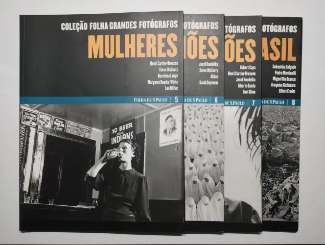Kit 4 Livros Volumes 5, 6, 7 e 8 Coleção Folha Grandes Fotógrafos
