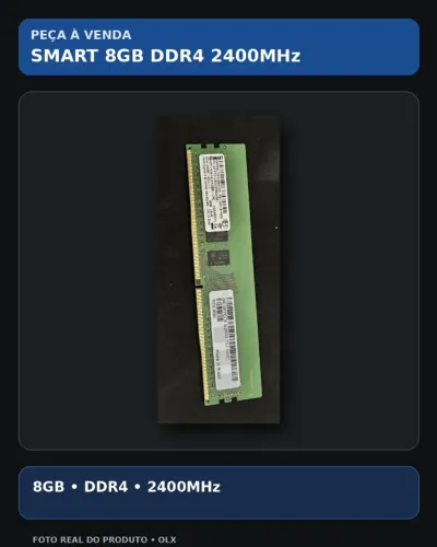 8 Gb Memória RAM ddr4