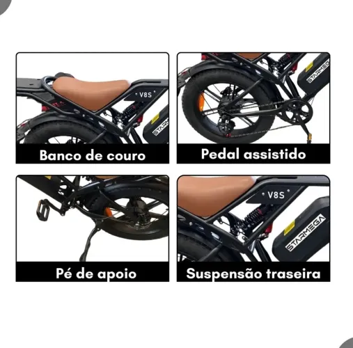 Bicicleta Elétrica 750W