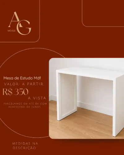 Mesa de estudo em Mdf