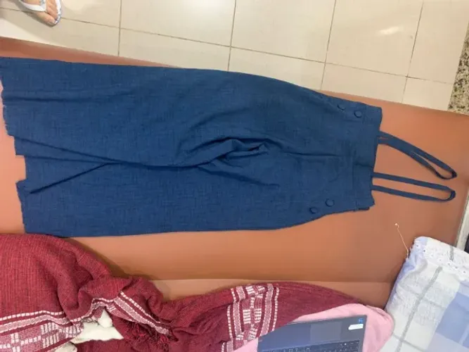 Calça pantalona azul marinho