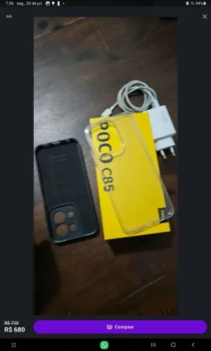 Poco c85 zero sem uso
